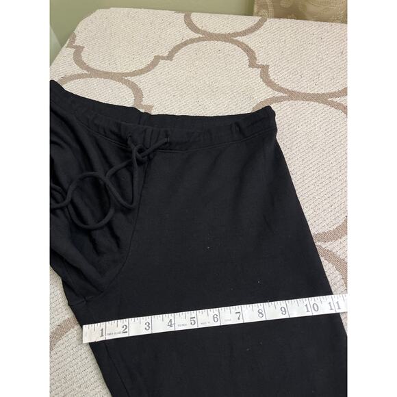 Monroe pull on drawstring tie joggers sweatpants, black, super soft, size large - Picture 5 of 11